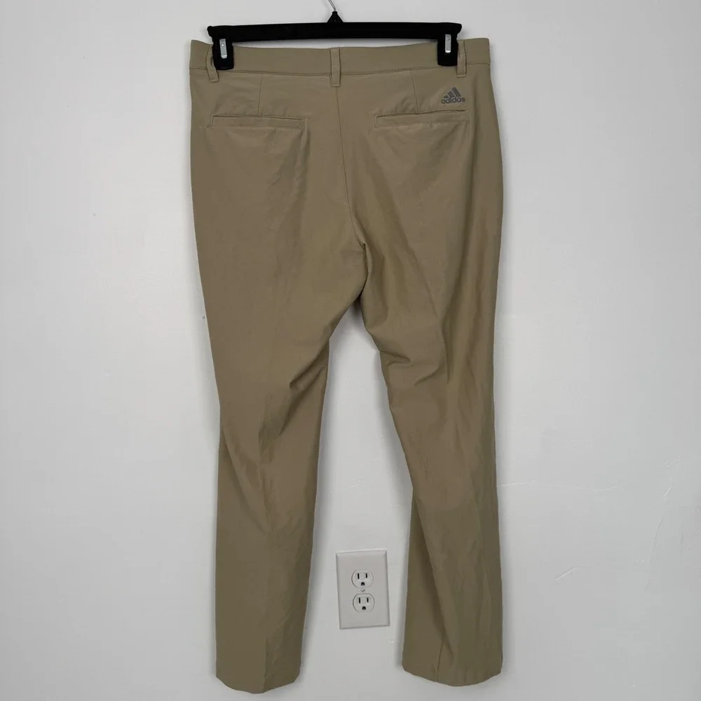 Adidas Mens Ultimate365 Golf Pants Khaki Tan 32x30 Slim Tapered Stretch